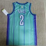 Maillot de Basket #2 Ball Charlotte Hornets 23-24 retro Vert